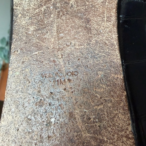 Veronica Beard Griffin Loafer Glossy Black Crocodile-Embossed Leather Women’s 11 - Picture 9 of 10